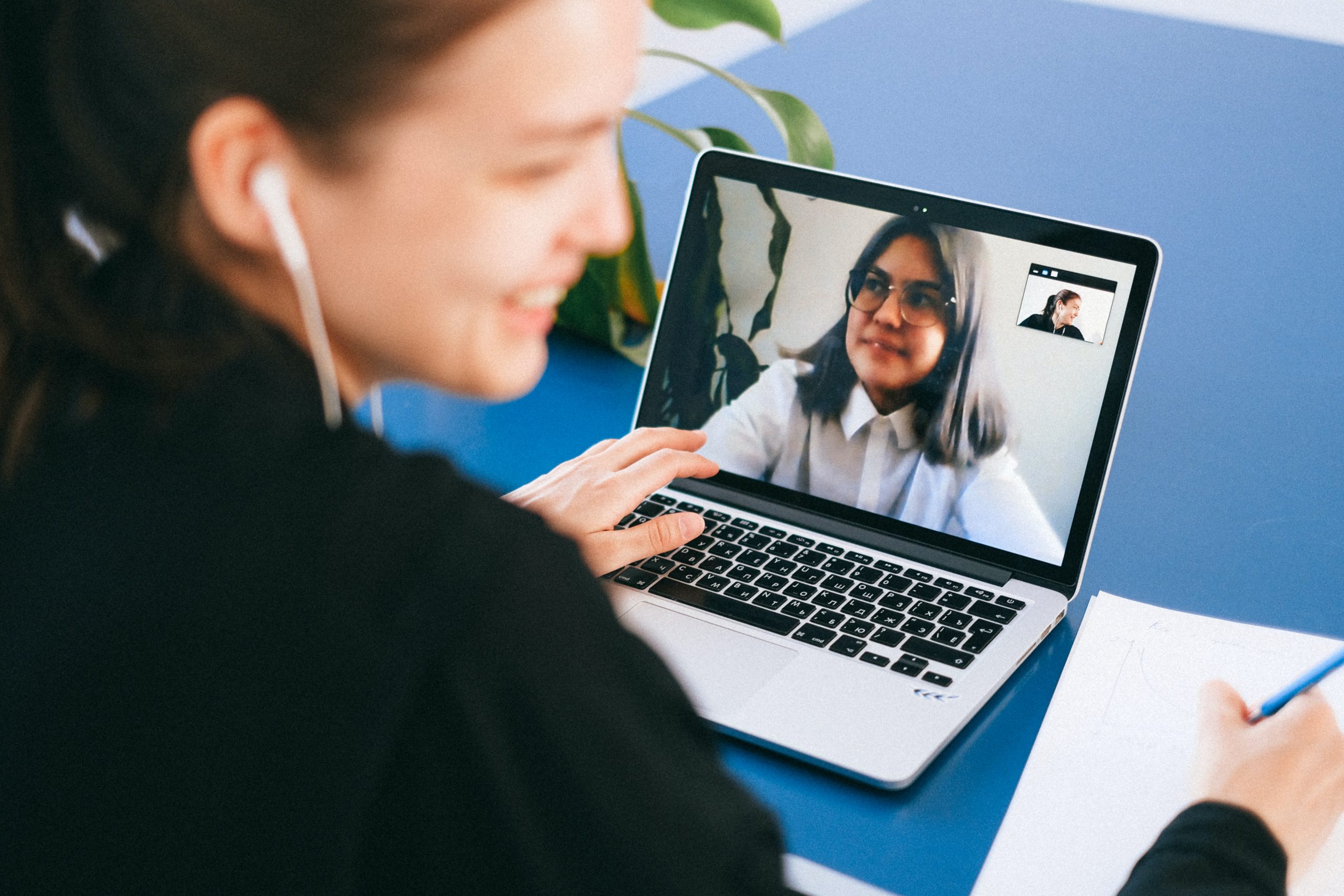 Skype video interview