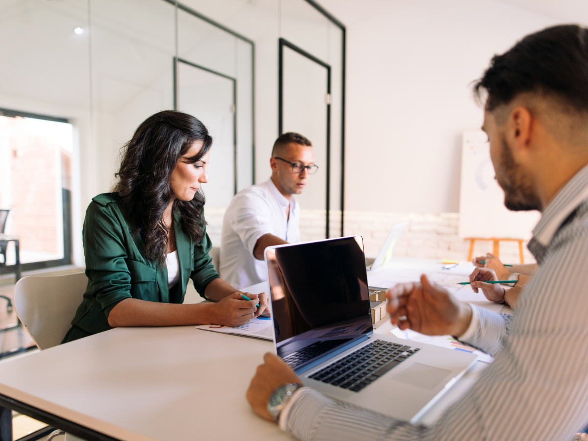 people working in office recruitment